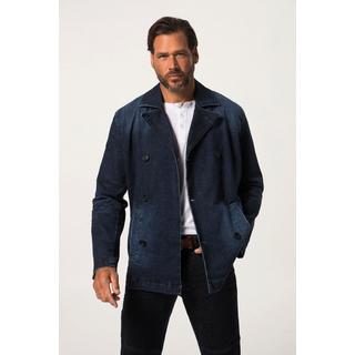 JP1880  Veste caban en jean, double rangée de boutons 