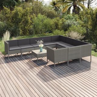 VidaXL Garten-sofagarnitur poly-rattan  