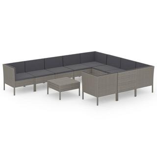 VidaXL Garten-sofagarnitur poly-rattan  