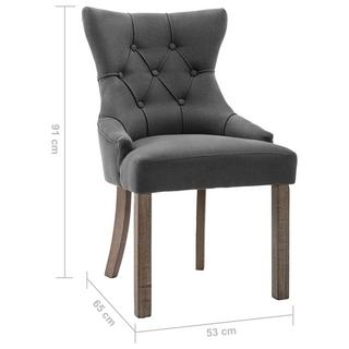 VidaXL Chaise de salle à manger tissu  