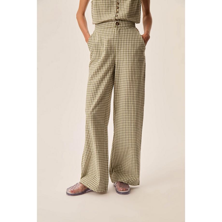 Des Petits Hauts Ugueta Weite Vichy Karo Hose  