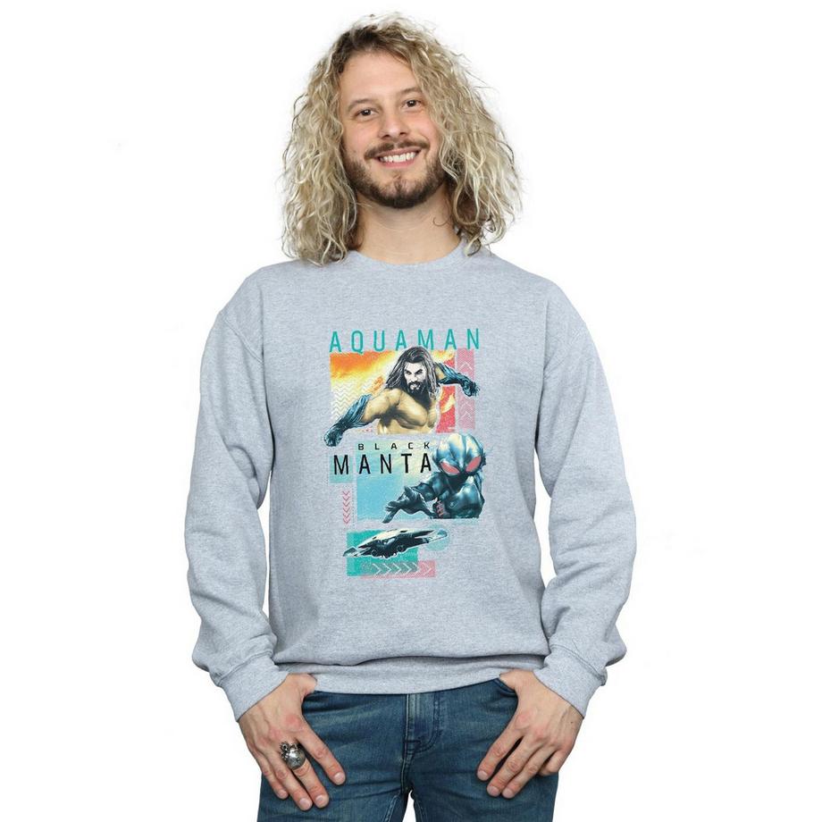 DC COMICS Aquaman Black Manta Regular Fit Felpa  
