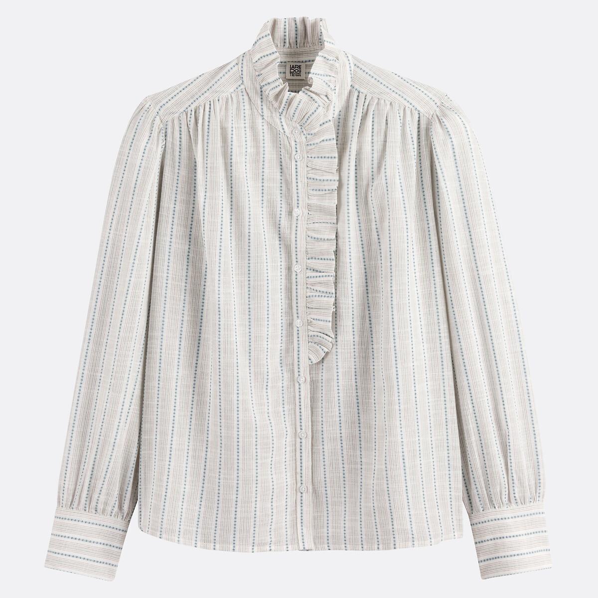 La Redoute Collections Camicia a righe con collo vittoriano  