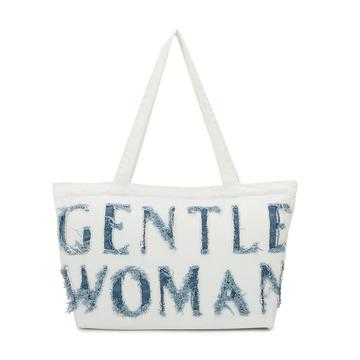 Borsa tote bag Gentle Woman in jeans