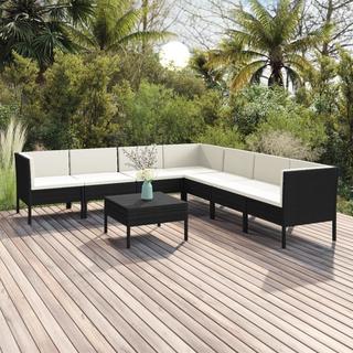 VidaXL Garten-sofagarnitur poly-rattan  