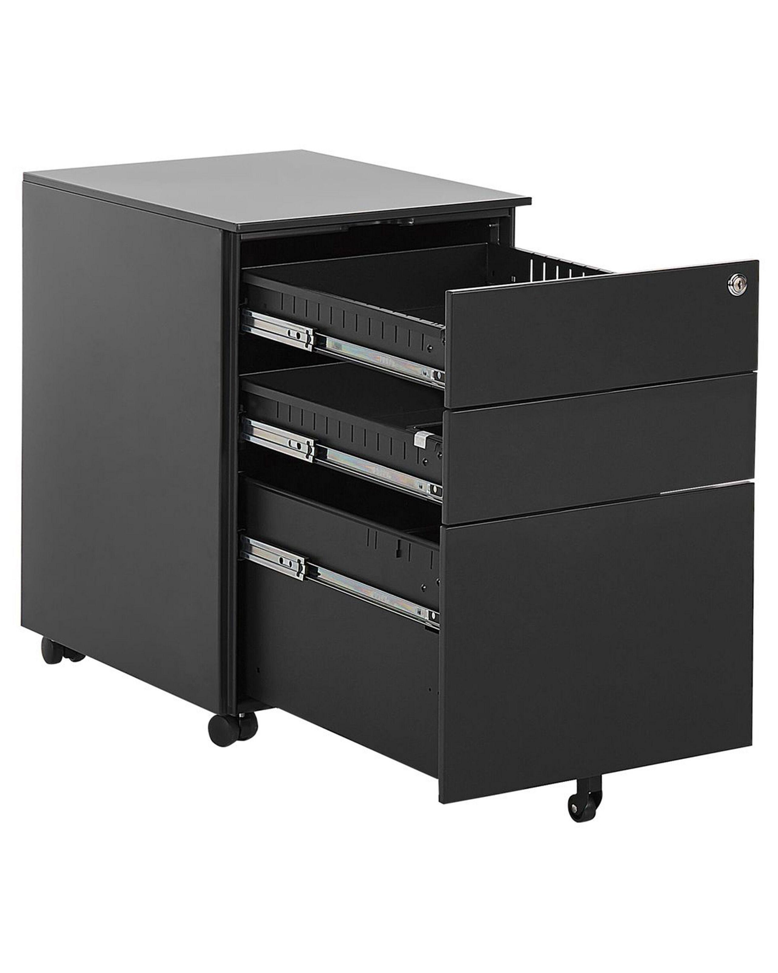 Beliani Meuble de rangement en Acier Moderne CAMI  