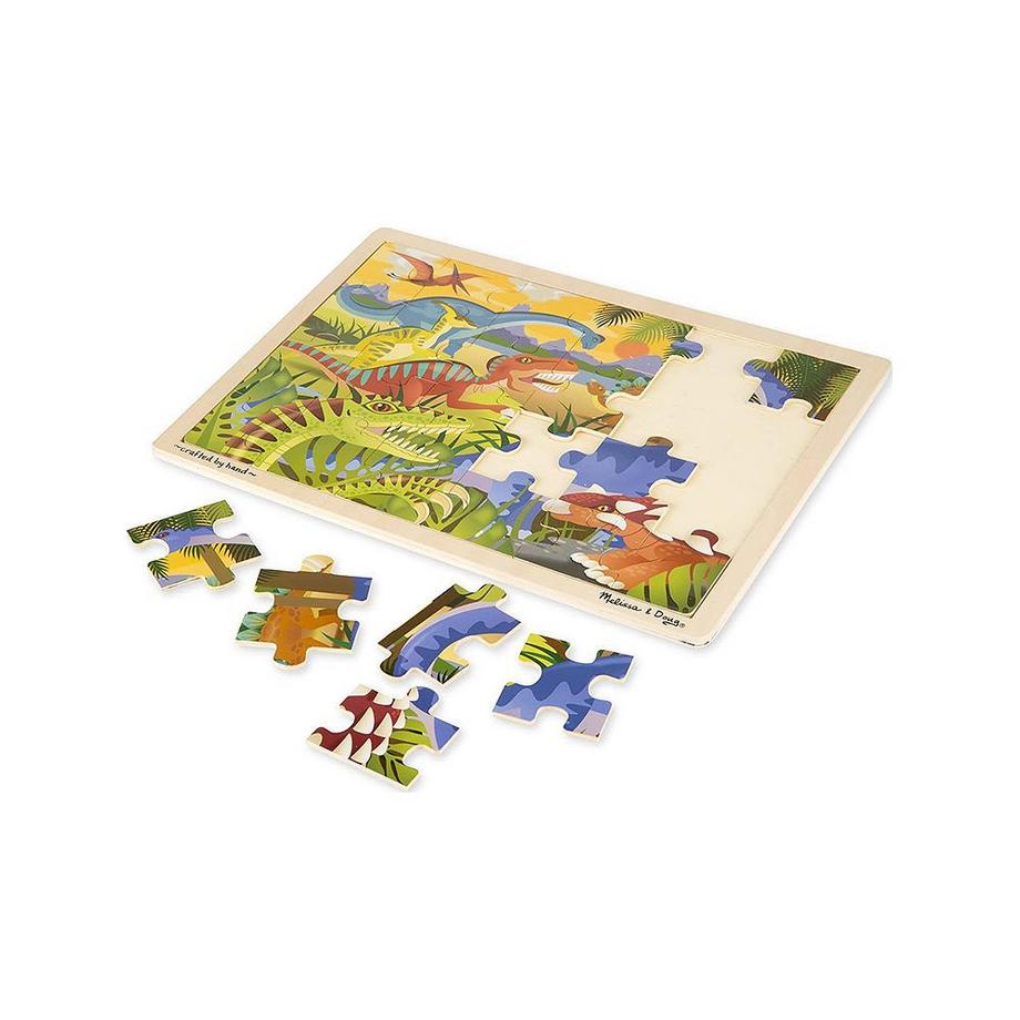 Melissa & Doug  Puzzle Dinosaurier (24Teile) 