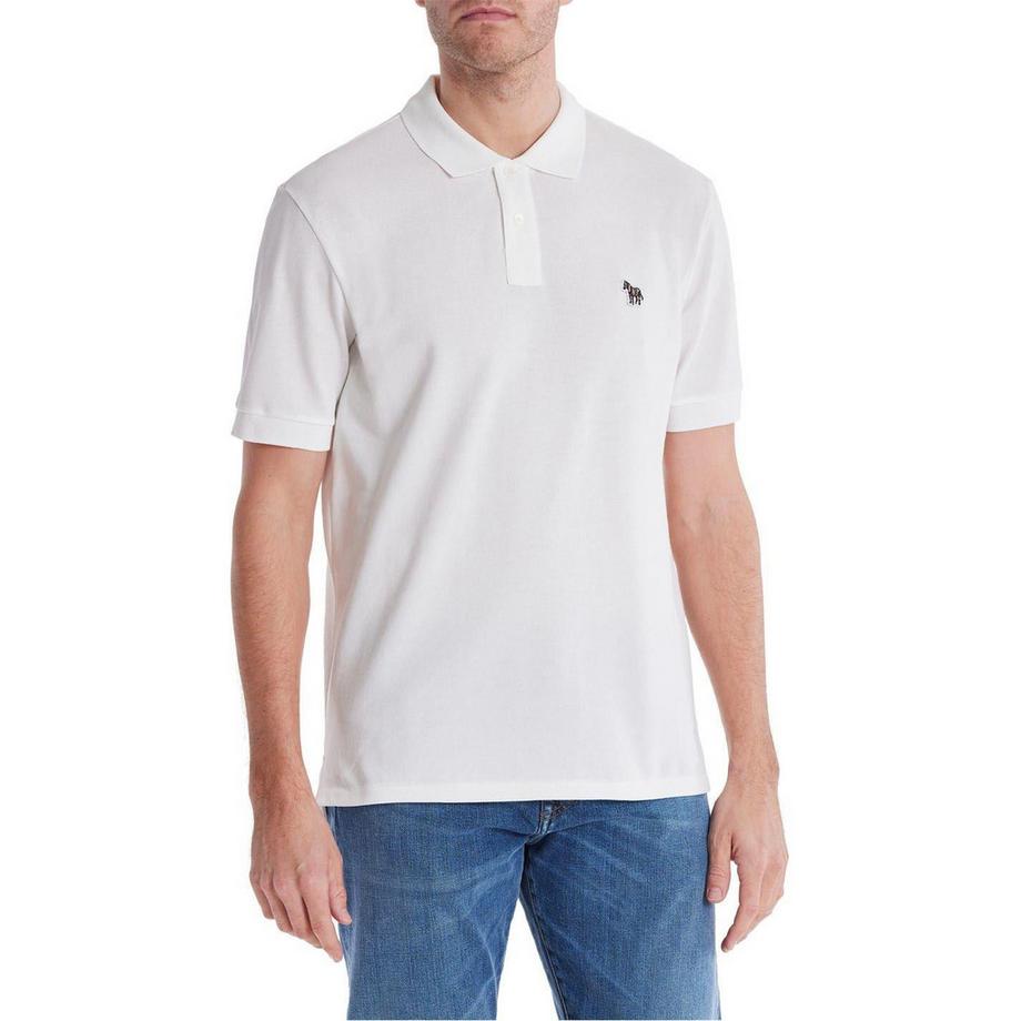 PAUL SMITH Maglietta Polo Regolare con Motivo Zebrato  