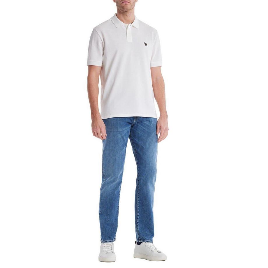 PAUL SMITH Maglietta Polo Regolare con Motivo Zebrato  