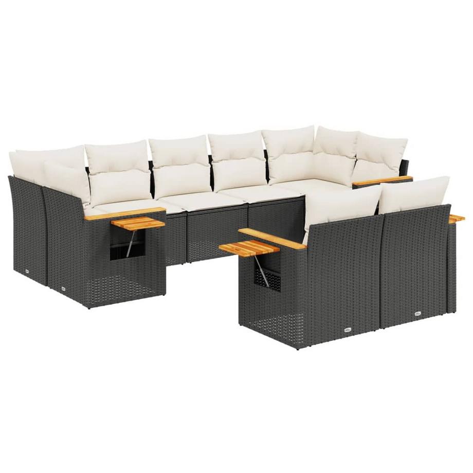 set divano da giardino Polirattan