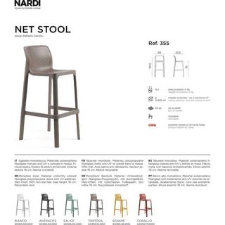 NARDI outdoor Tabouret de bar de jardin Net 101  