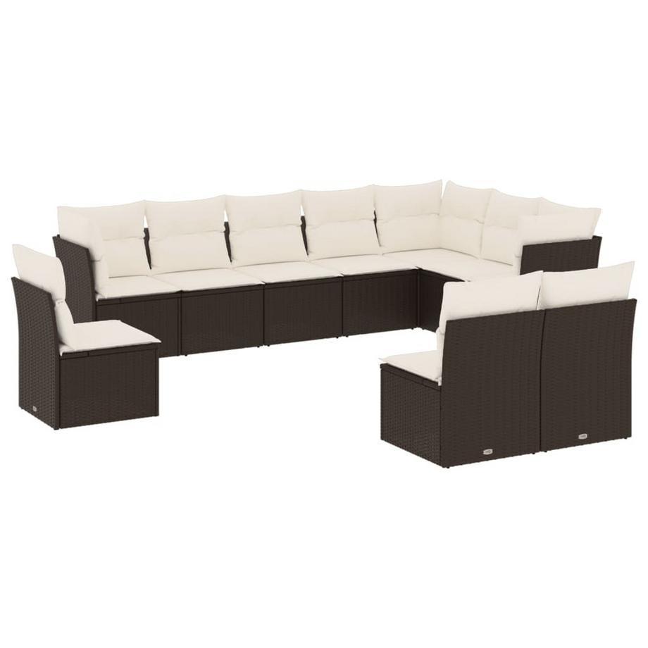 set divano da giardino Polirattan