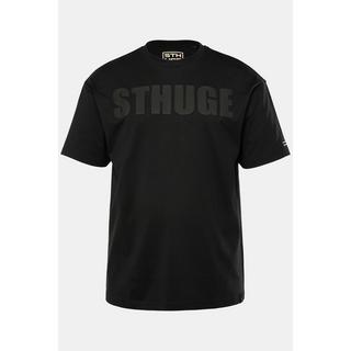 Sthuge Oversized Halbarm T-Shirt mit Brustprint  