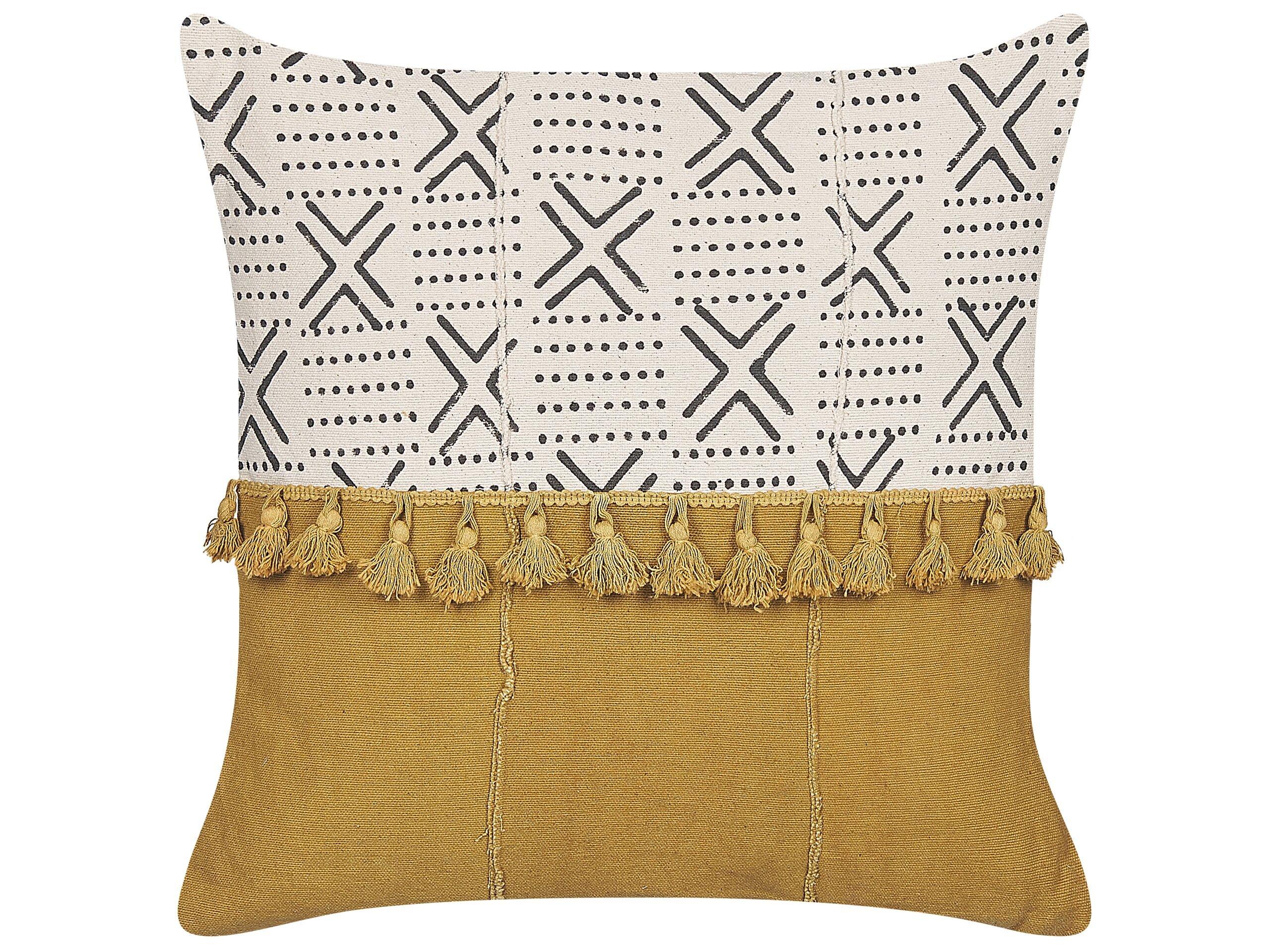 Beliani Cuscino decorativo en Cotone Boho WOODI  