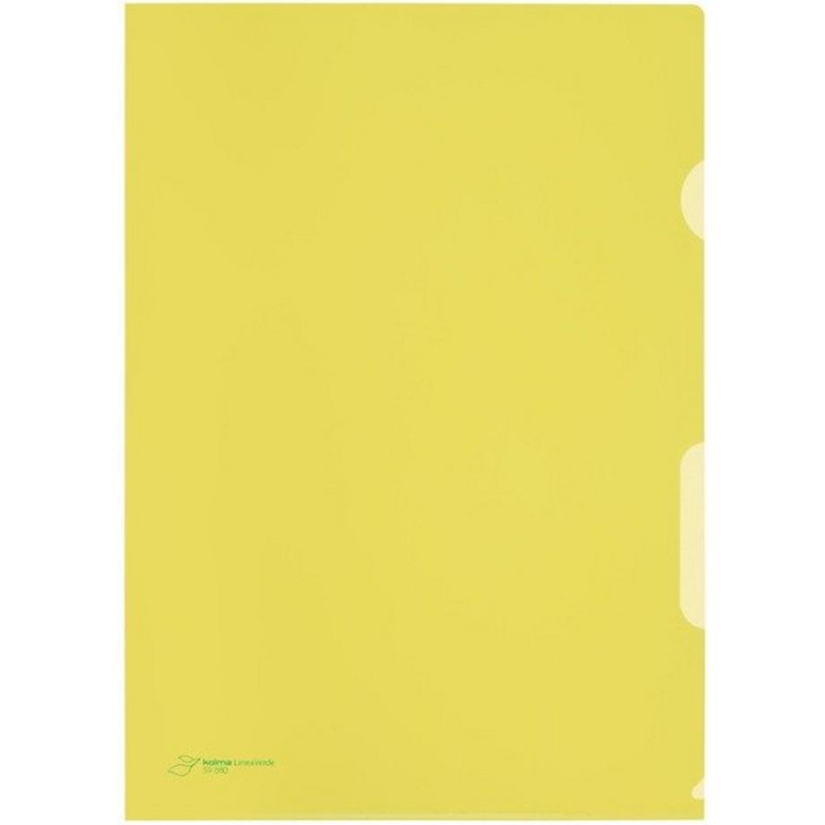 Kolma KOLMA Visa Dossier LineaVerde A4 59.880.11 gelb, CopyResistant 100 Stück  