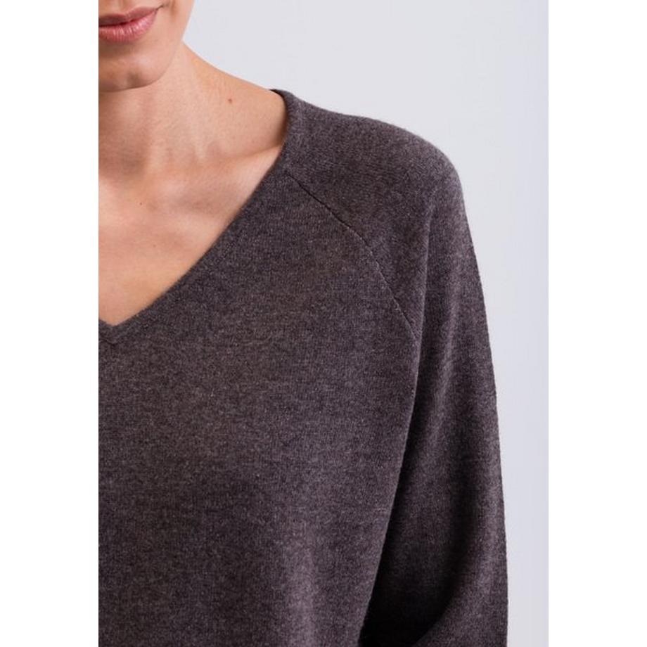 CASH-MERE.CH Pullover mit Seitenschlitzen  