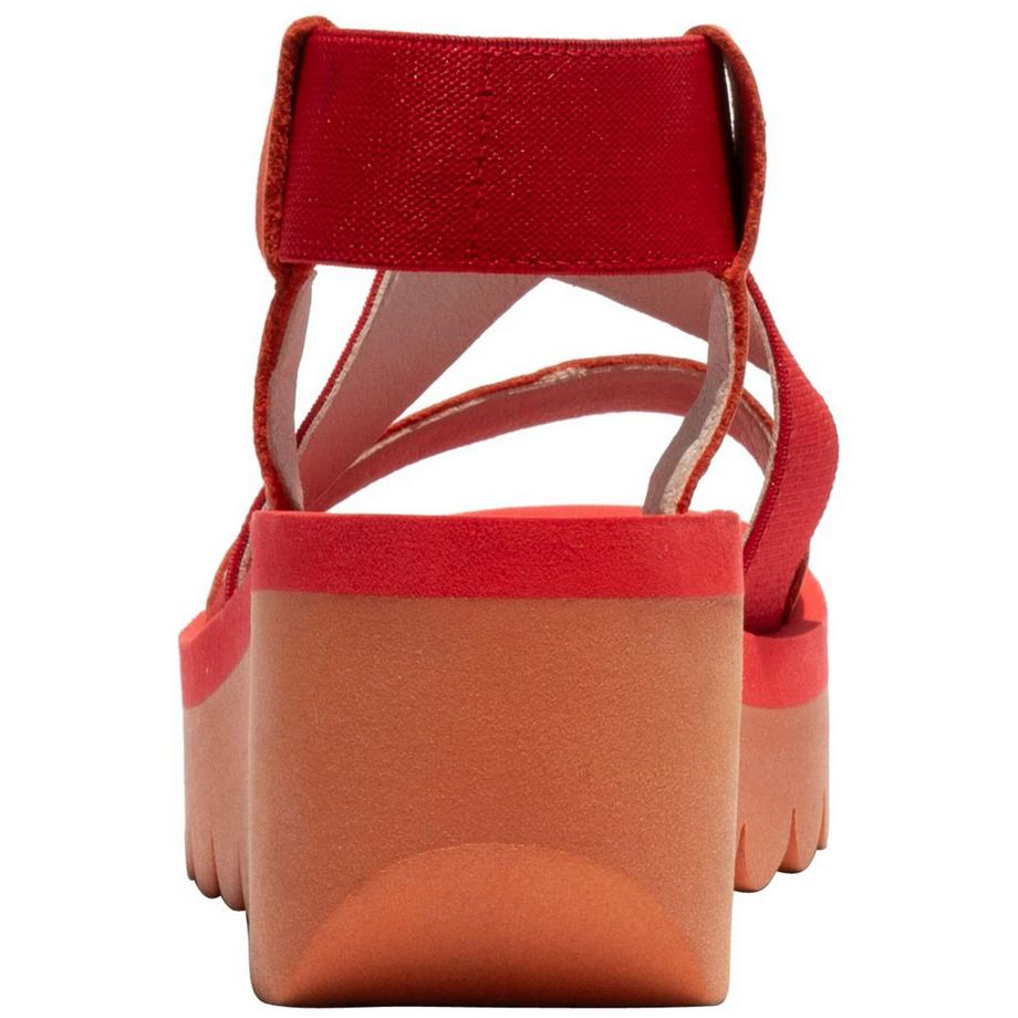 FLY London Sandalo con plateau e cinghie incrociate  
