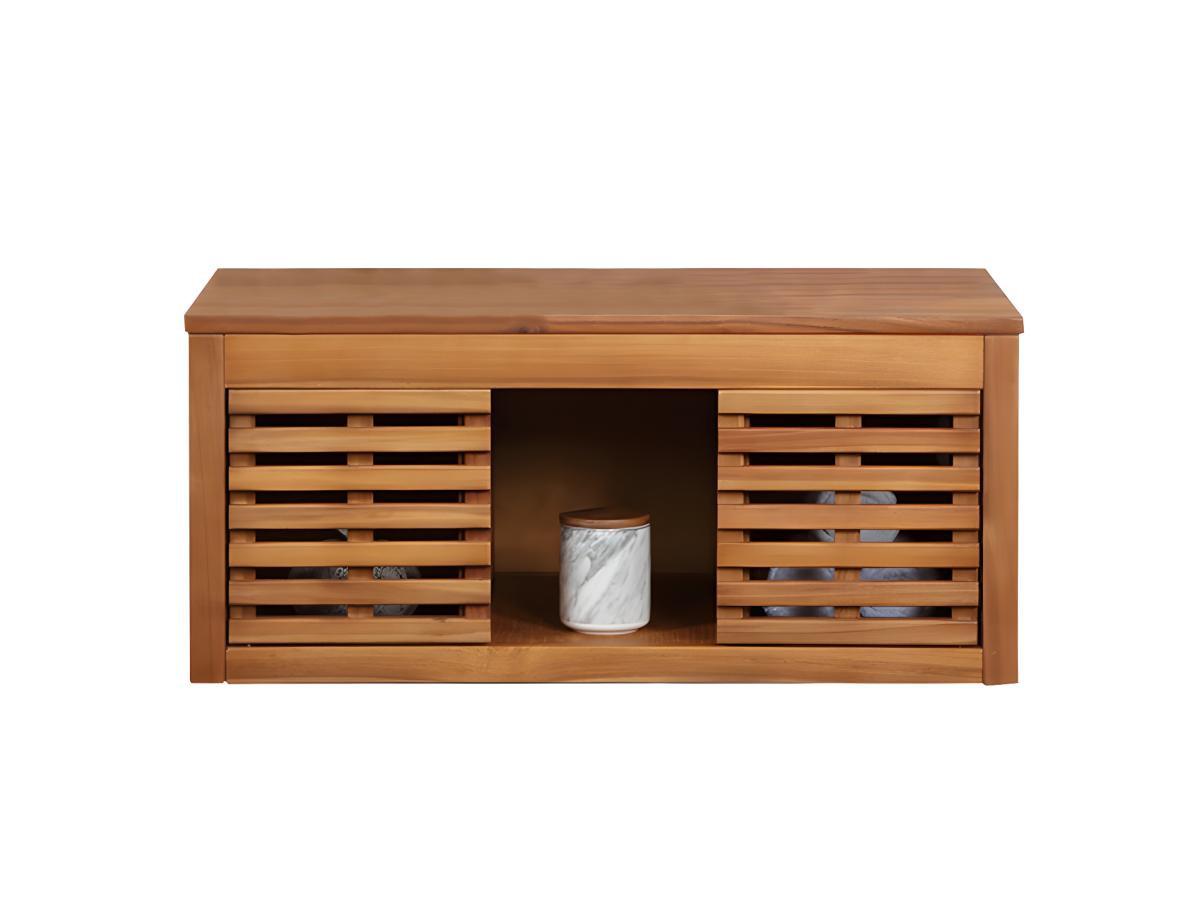 Vente-unique Mobile sotto lavabo sospeso  in Legno d'acacia PENEBEL  