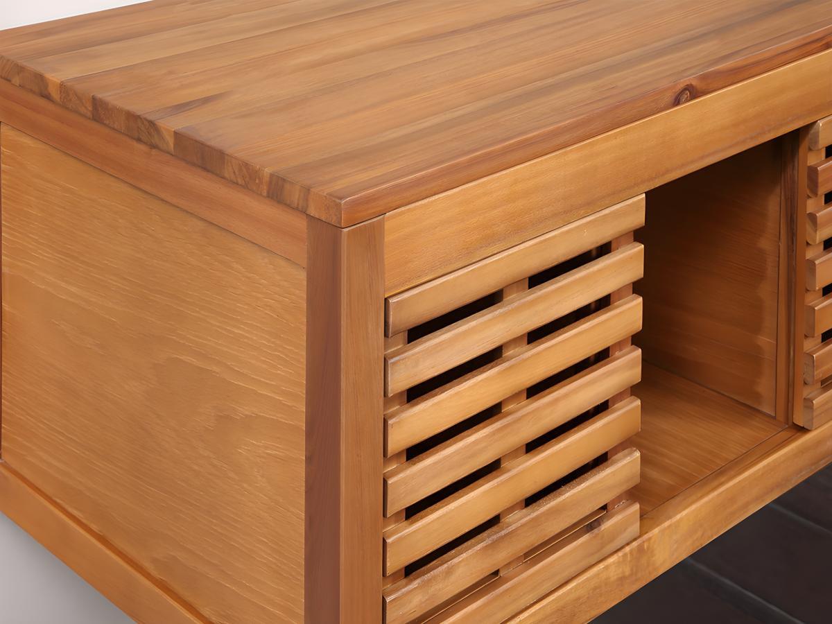 Vente-unique Mobile sotto lavabo sospeso  in Legno d'acacia PENEBEL  