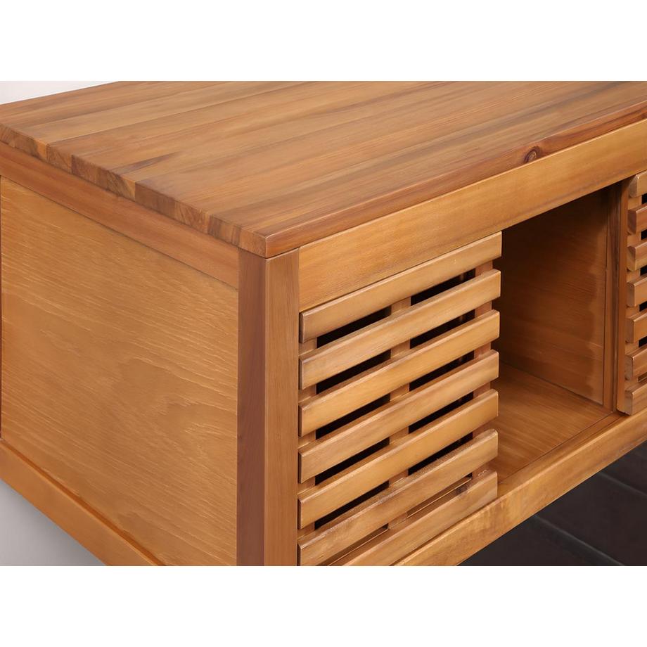 Vente-unique Mobile sotto lavabo sospeso  in Legno d'acacia PENEBEL  