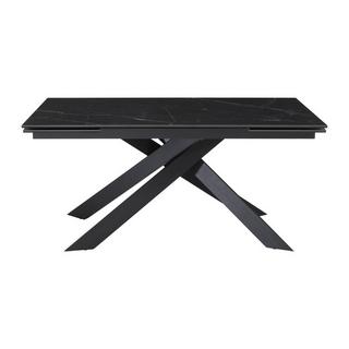 Maison Céphy Esstisch für 6 bis 10 Personen ausziehbar - Keramik - Sicherheitsglas & Metall - Marmor-Optik - COREMA von Pascal MORABITO  