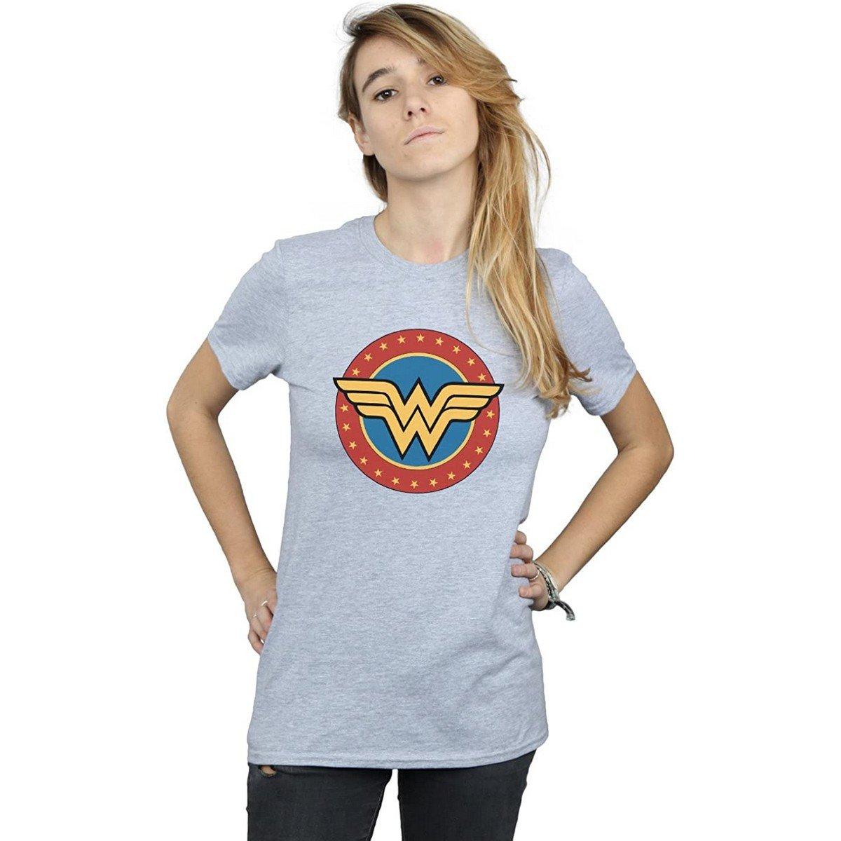 Wonder Woman Wonder Woman Logo Boyfriend T-Shirt  