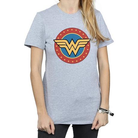 Wonder Woman Wonder Woman Logo Boyfriend T-Shirt  