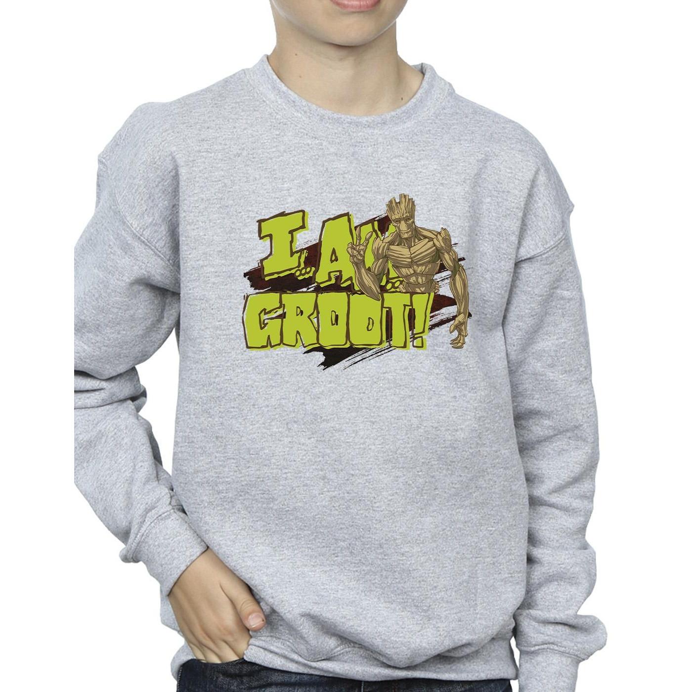 Guardians Of The Galaxy  I Am Groot Sweatshirt 