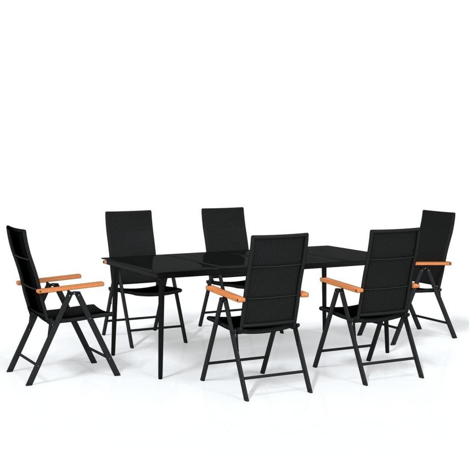 Ensemble de salle à manger de jardin acier
