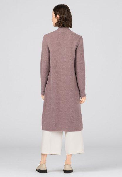 HALLHUBER  Long cardigan HANNA en mélange de laine d’alpaga Lilas Foncé