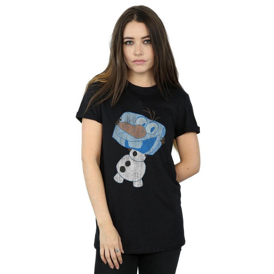 Disney Frozen Olaf T-Shirt Distressed  