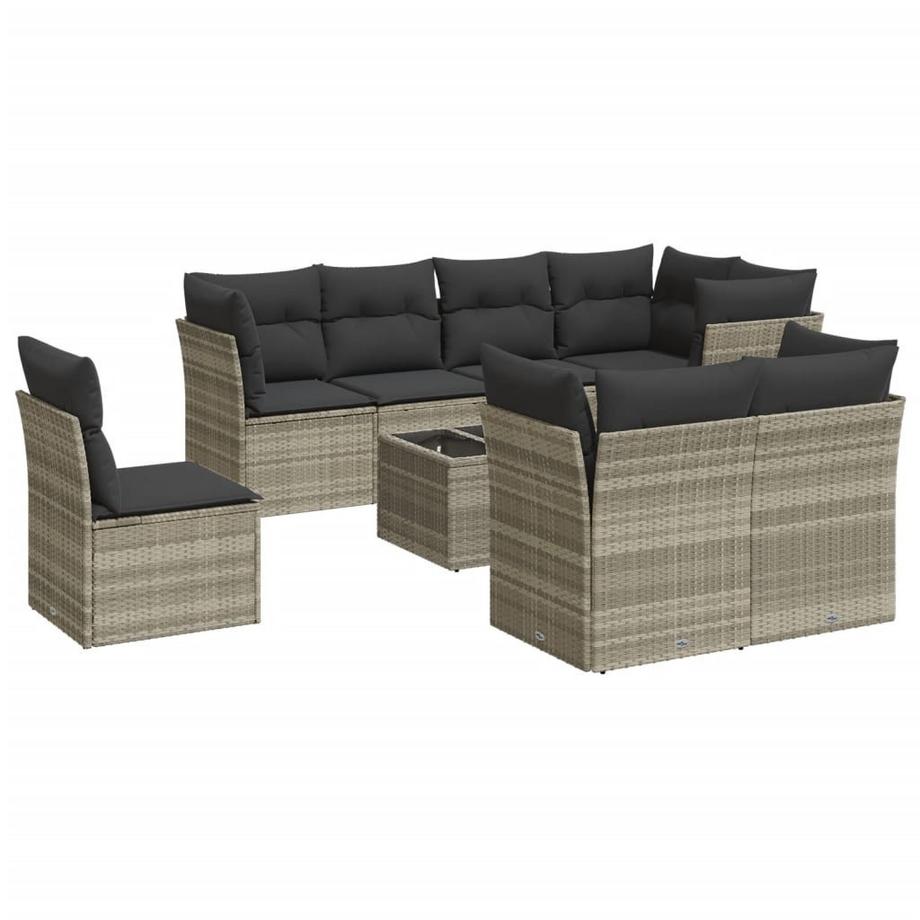 set divano da giardino Polirattan