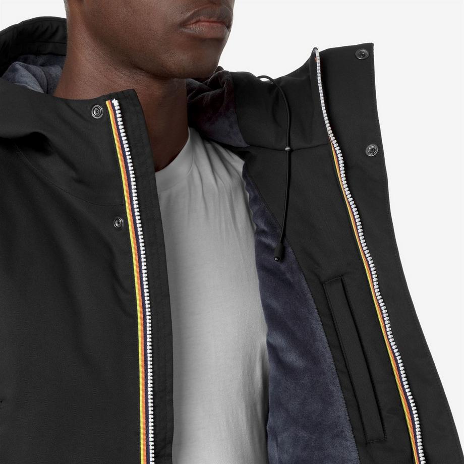 K-WAY Giacca Jarno Twill Marmotta con cappuccio  