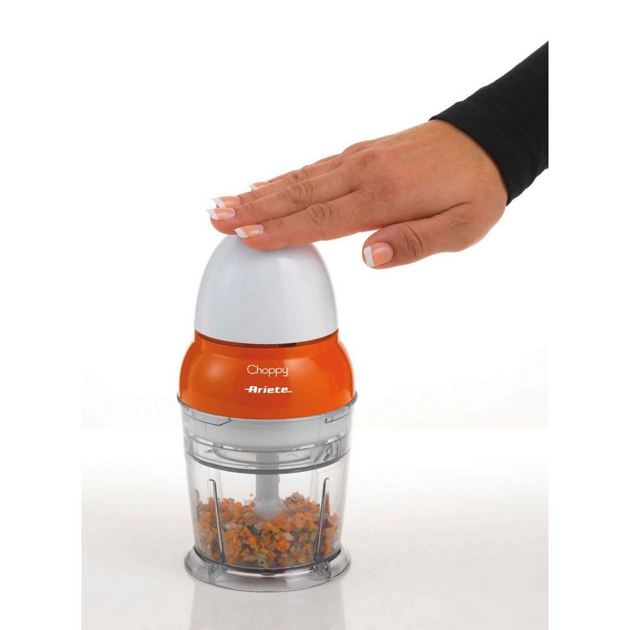 Ariete Ariete 00C183620AR0 Elektrischer Essenszerkleinerer 0,25 l Orange, Transparent, Weiß  