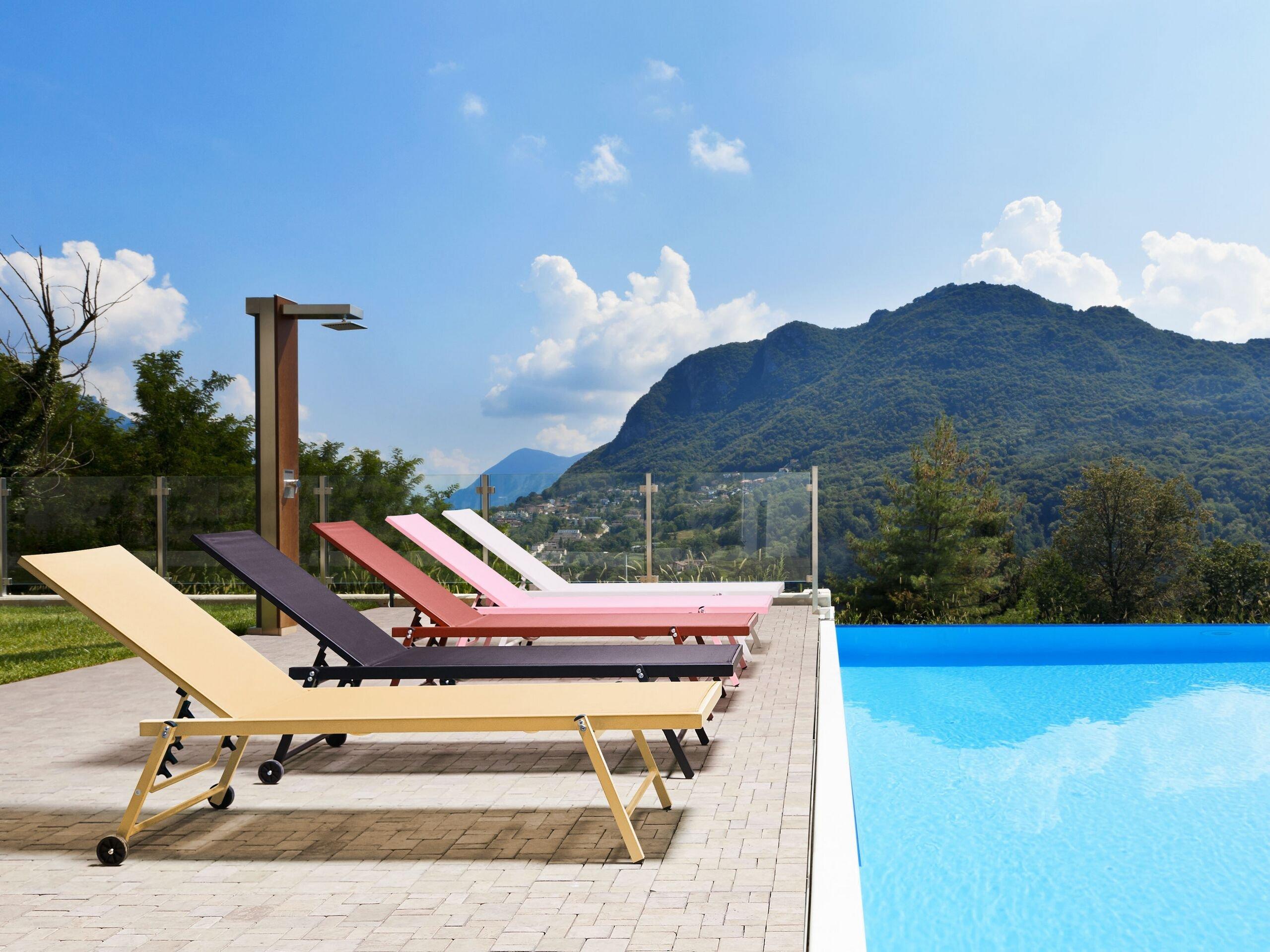 Beliani Lettino Prendisole en Alluminio Moderno PORTOFINO  