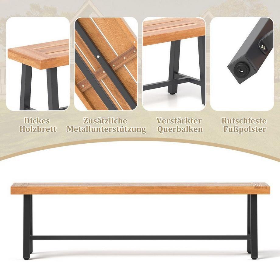 B2X Gartenbank wetterfest l 2 Stück  