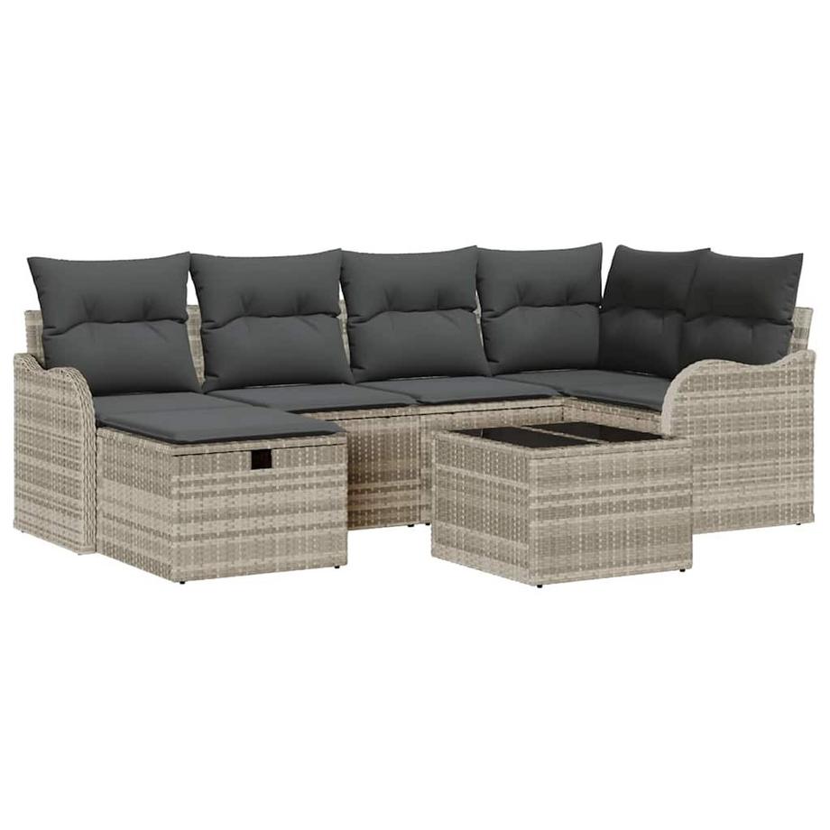Mobilier de jardin poly rattan