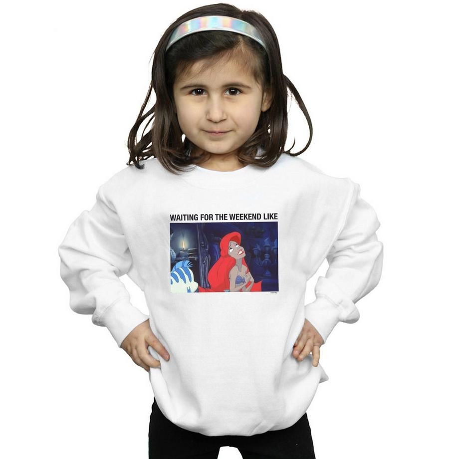 Disney  The Little Mermaid Waiting For The Weekend Sweatshirt 