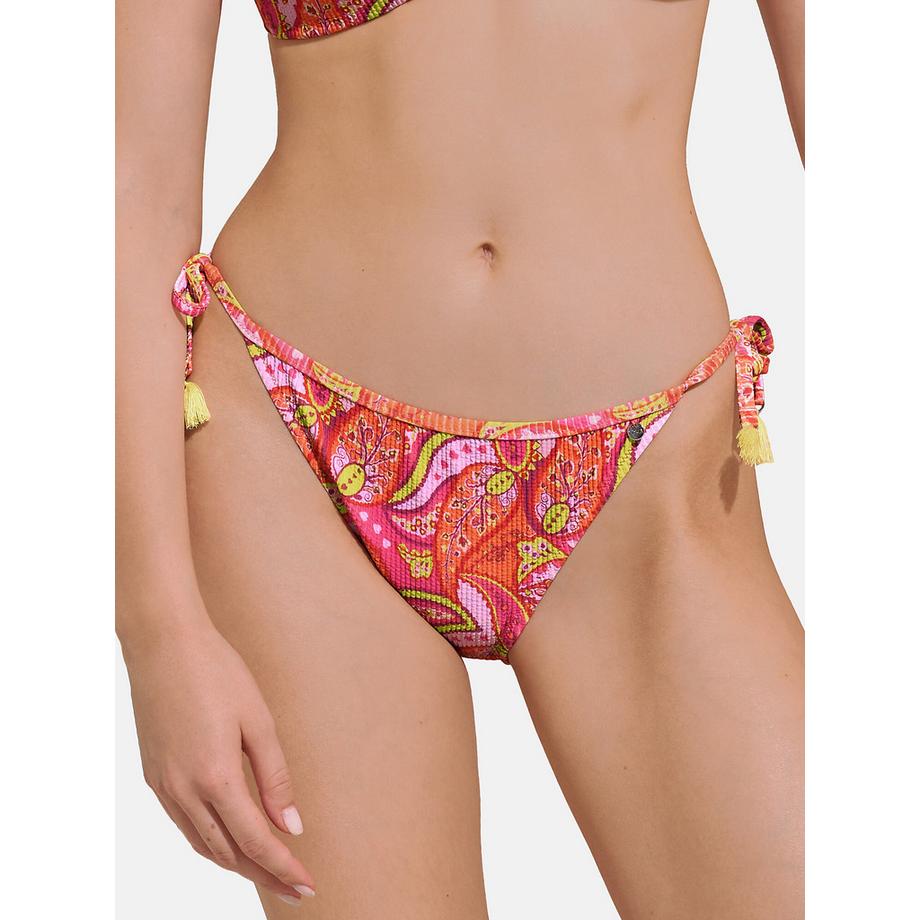 Bas maillot slip de bain taille basse à nouettes Kavala