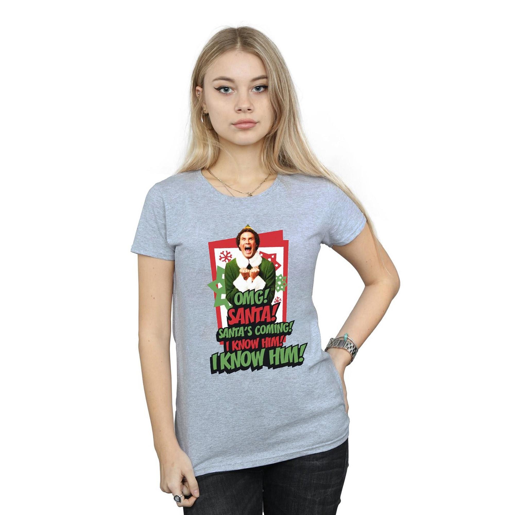 Elf OMG Santa T-Shirt Imprimé Graphique  