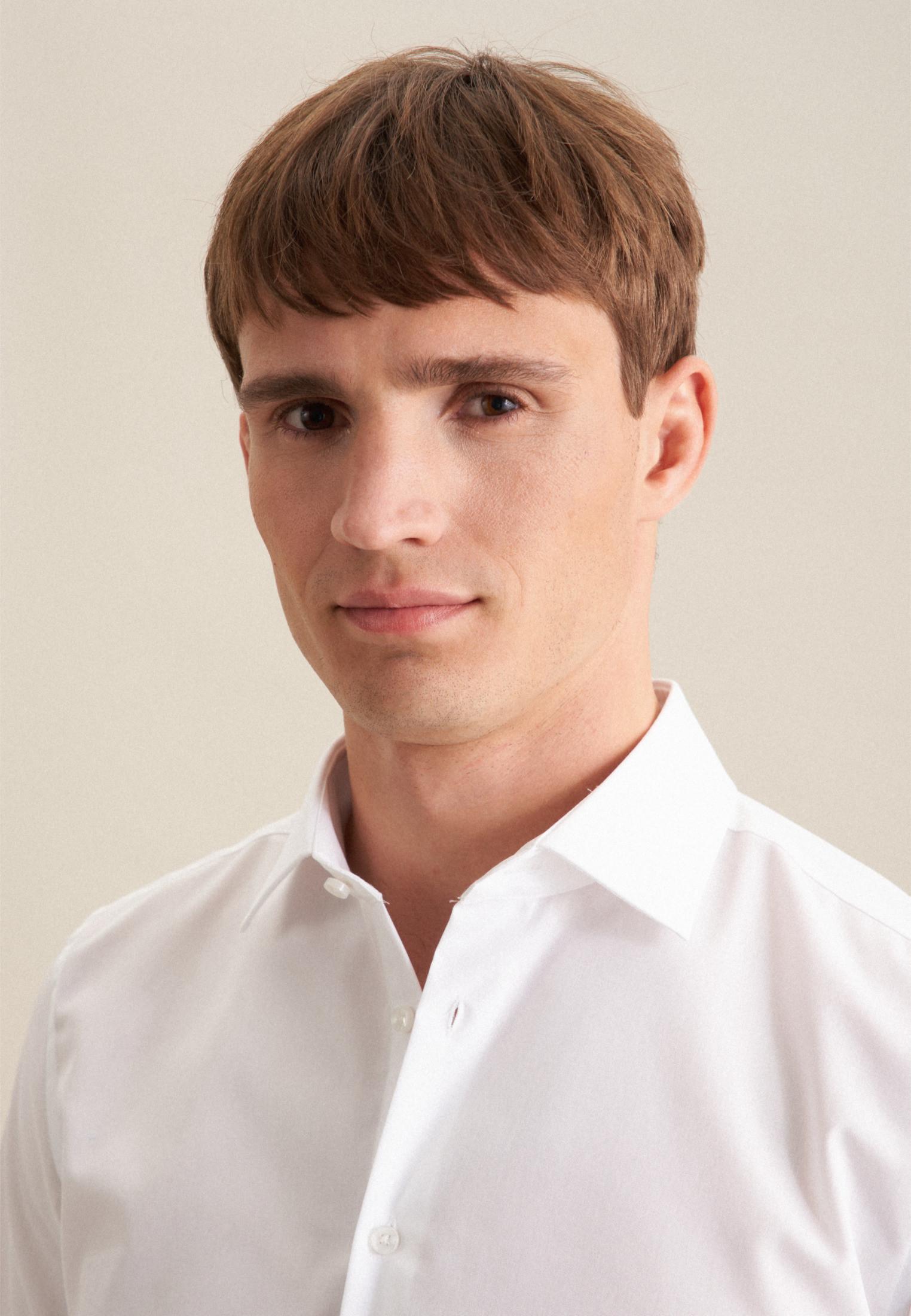 Seidensticker Business Hemd Slim Fit Langarm Uni  