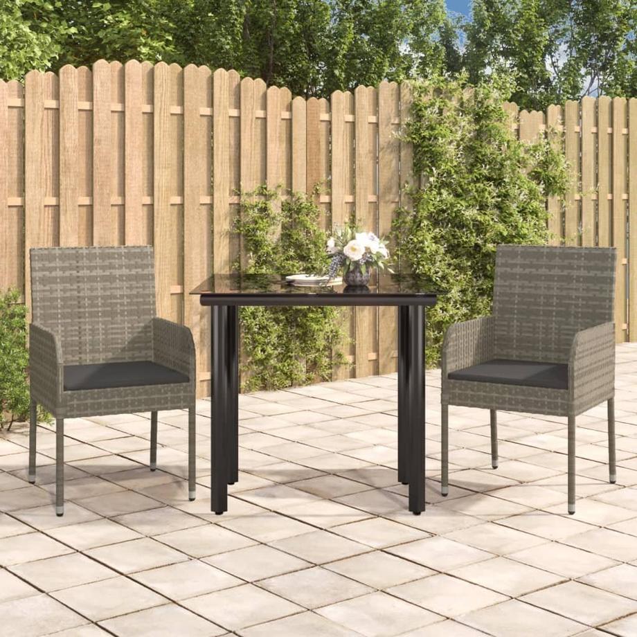 VidaXL set da pranzo da giardino Polirattan  