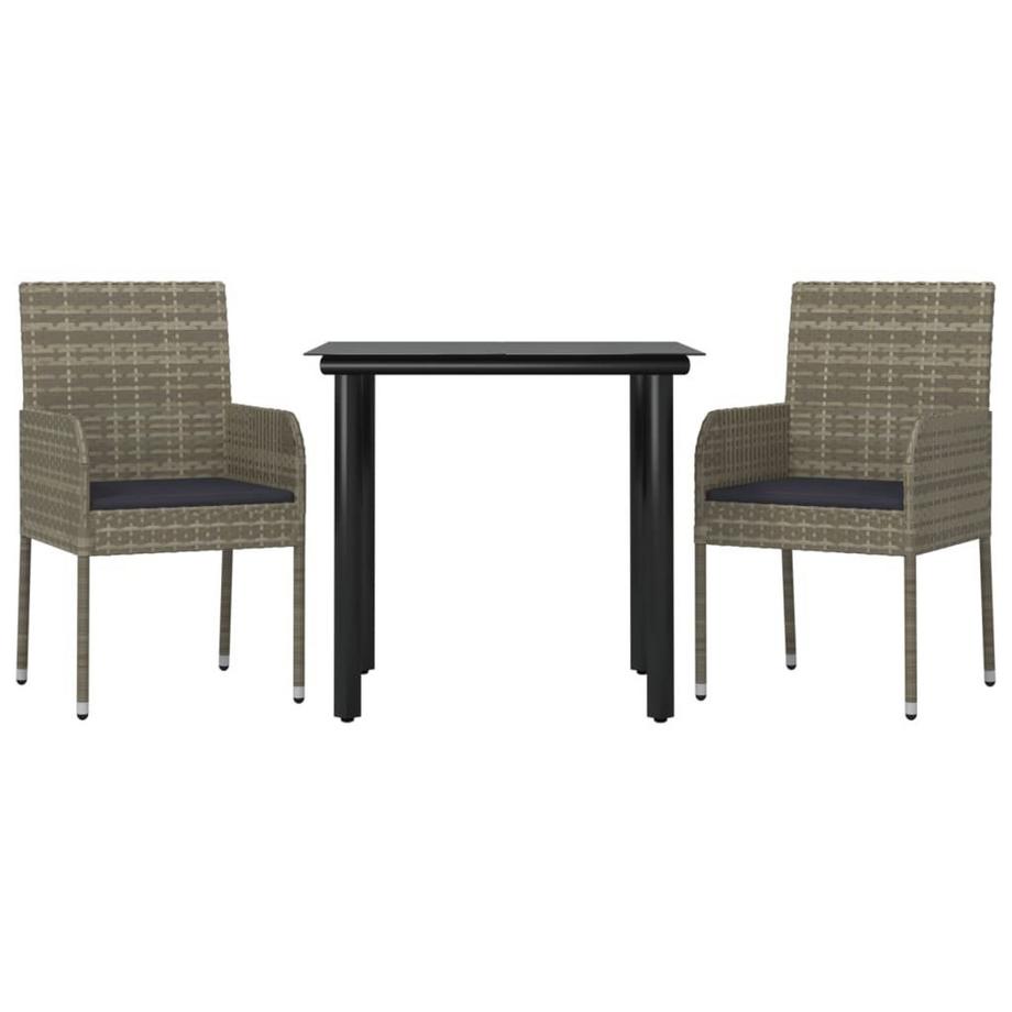 VidaXL set da pranzo da giardino Polirattan  