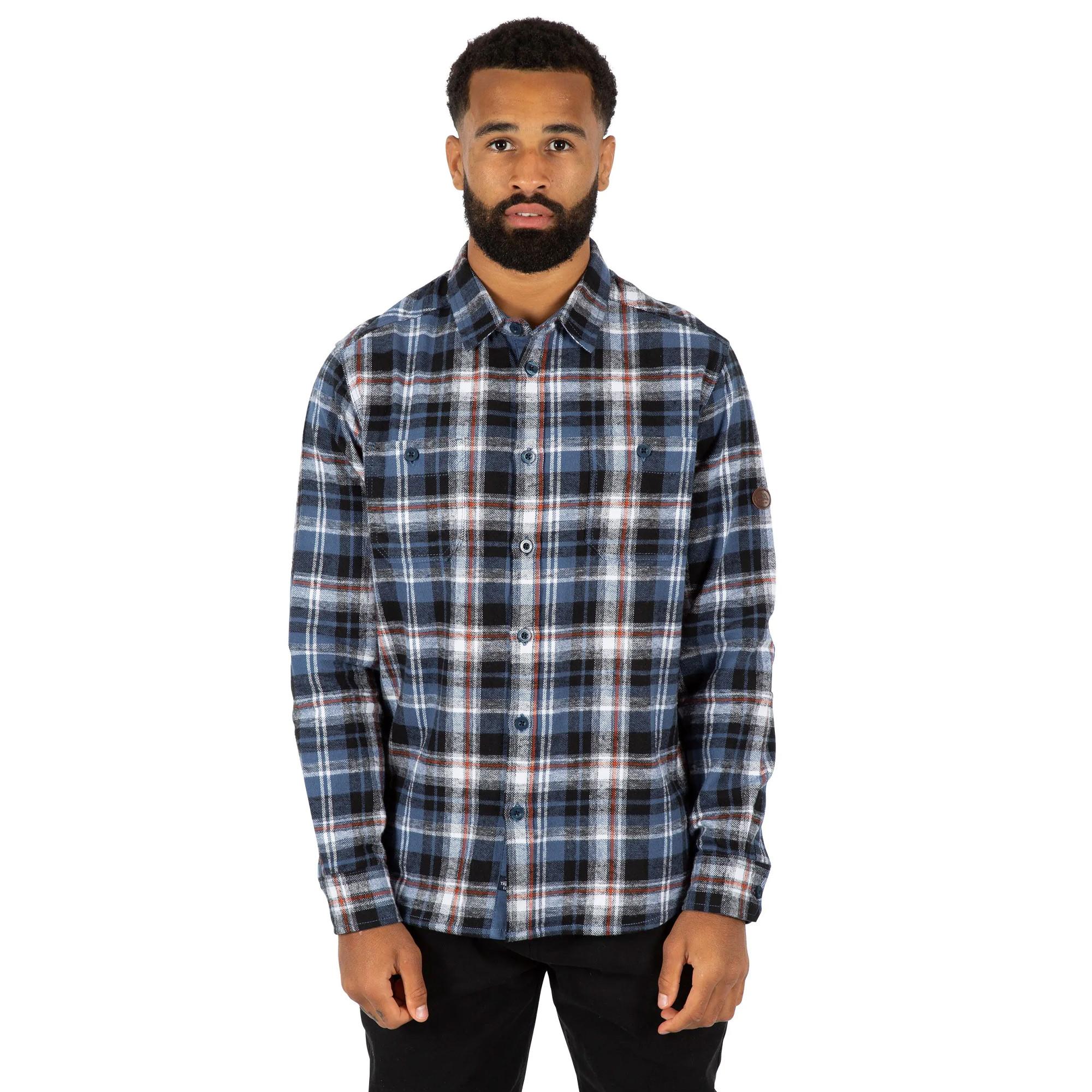 Trespass Zalah Camicia a Quadri Maniche Lunghe Button Down  
