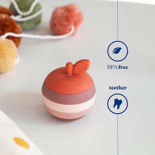 Activity-board  Motorikspielzeug Pädagogischer, stapelbarer Apfel mit 5 Teilen 