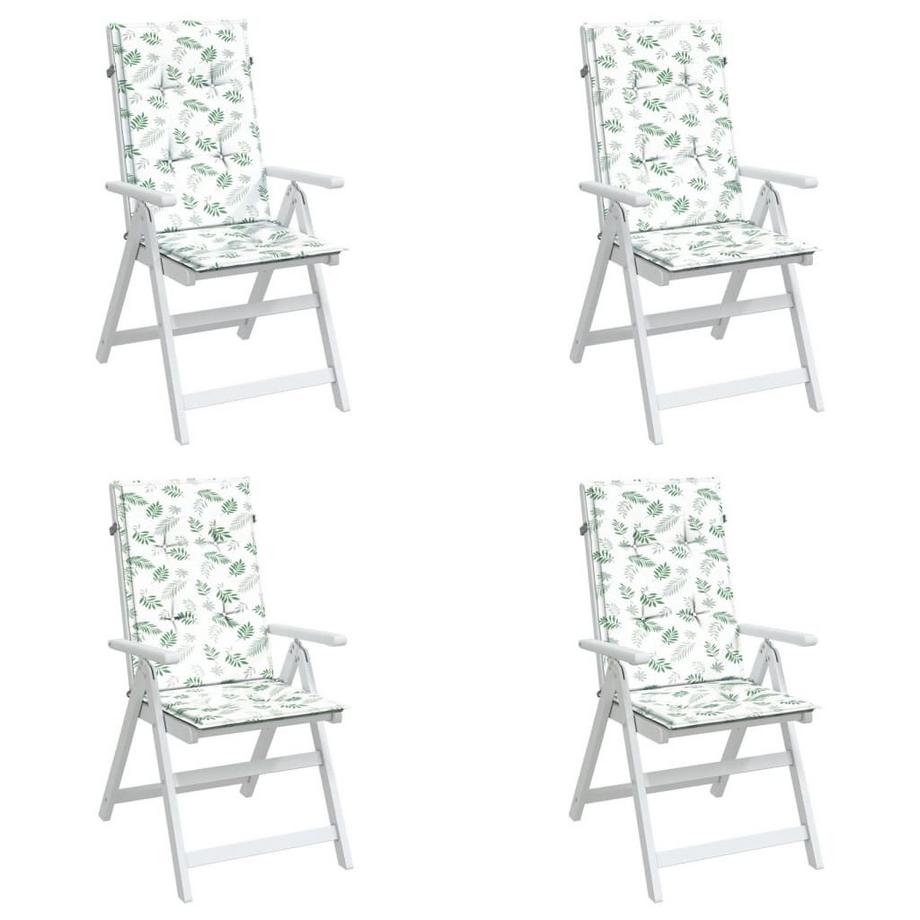 VidaXL cuscino per sedia con schienale alto Tessuto  