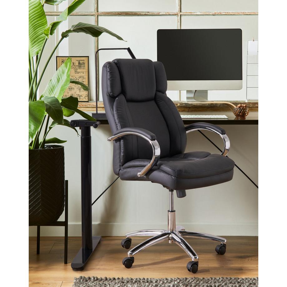 Beliani Fauteuil de bureau en Cuir PU  HONOR  
