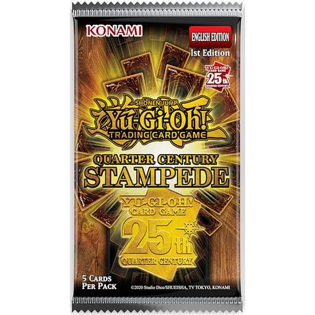 Yu-Gi-Oh!  Quarter Century Stampede Booster Pack - 1. Auflage  - EN 