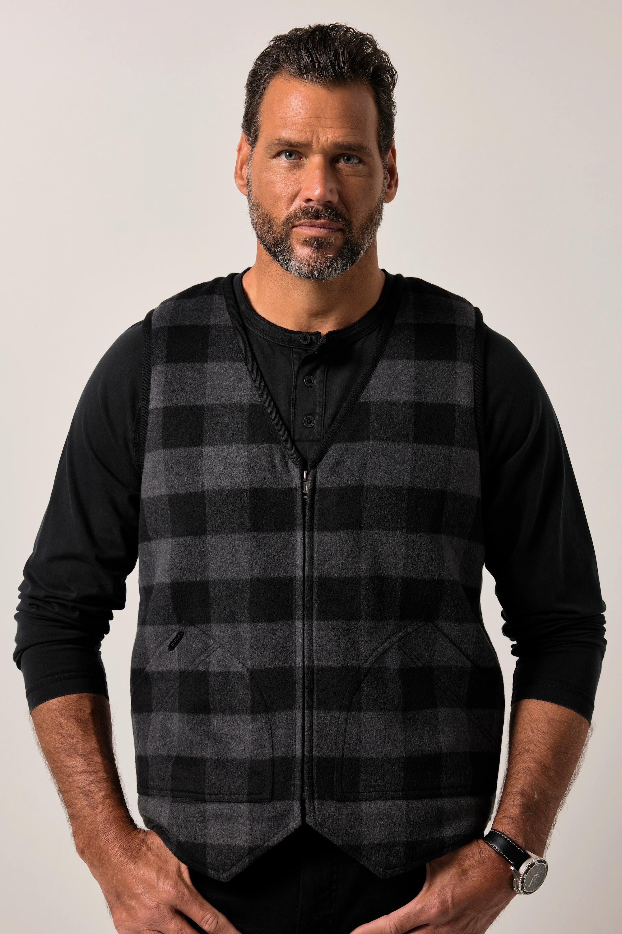 JP1880 Wollweste mit Teddyfutter  