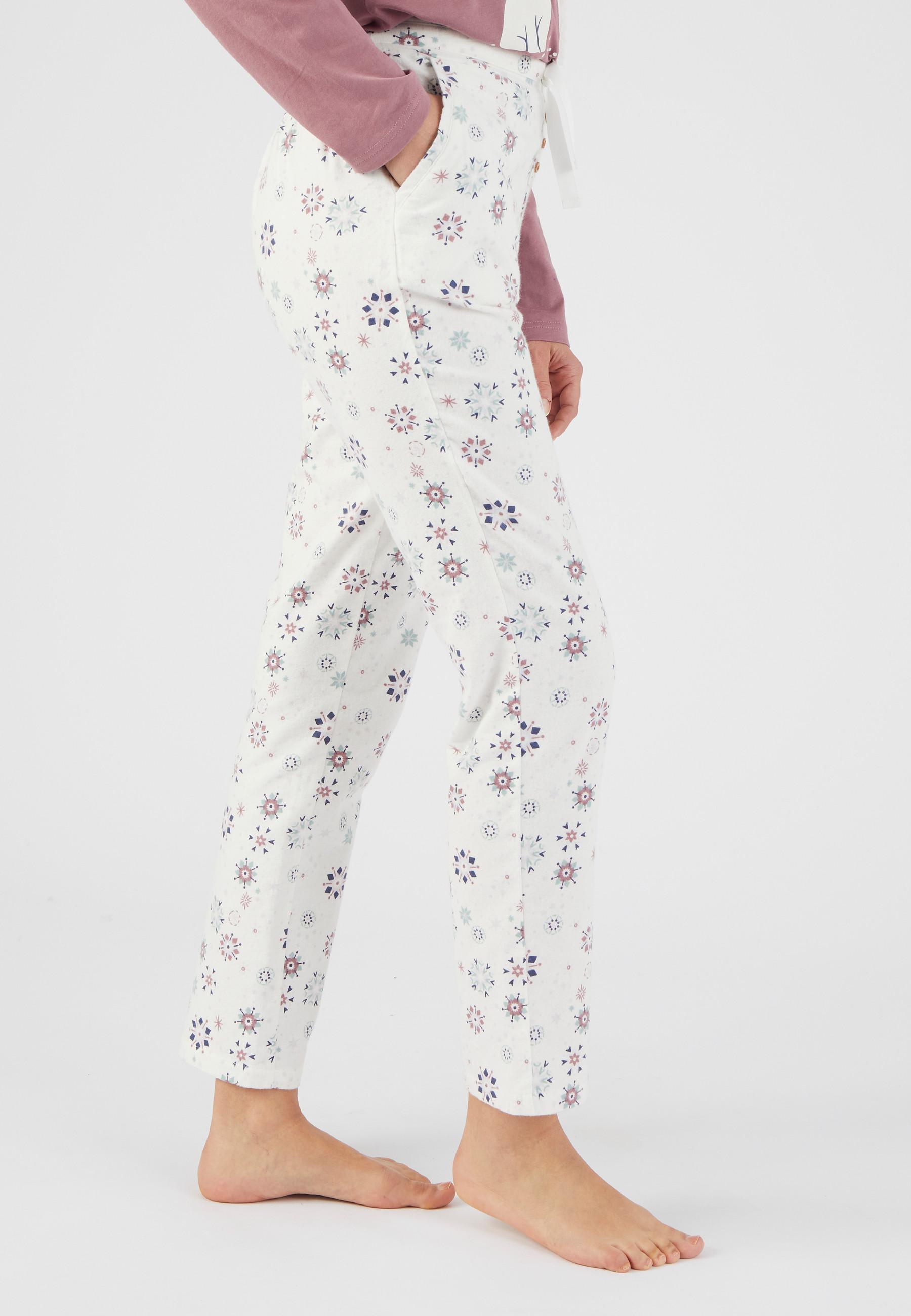 Damart  Pantalon de pyjama flanelle chaud et doux 